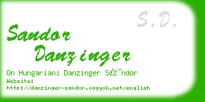 sandor danzinger business card